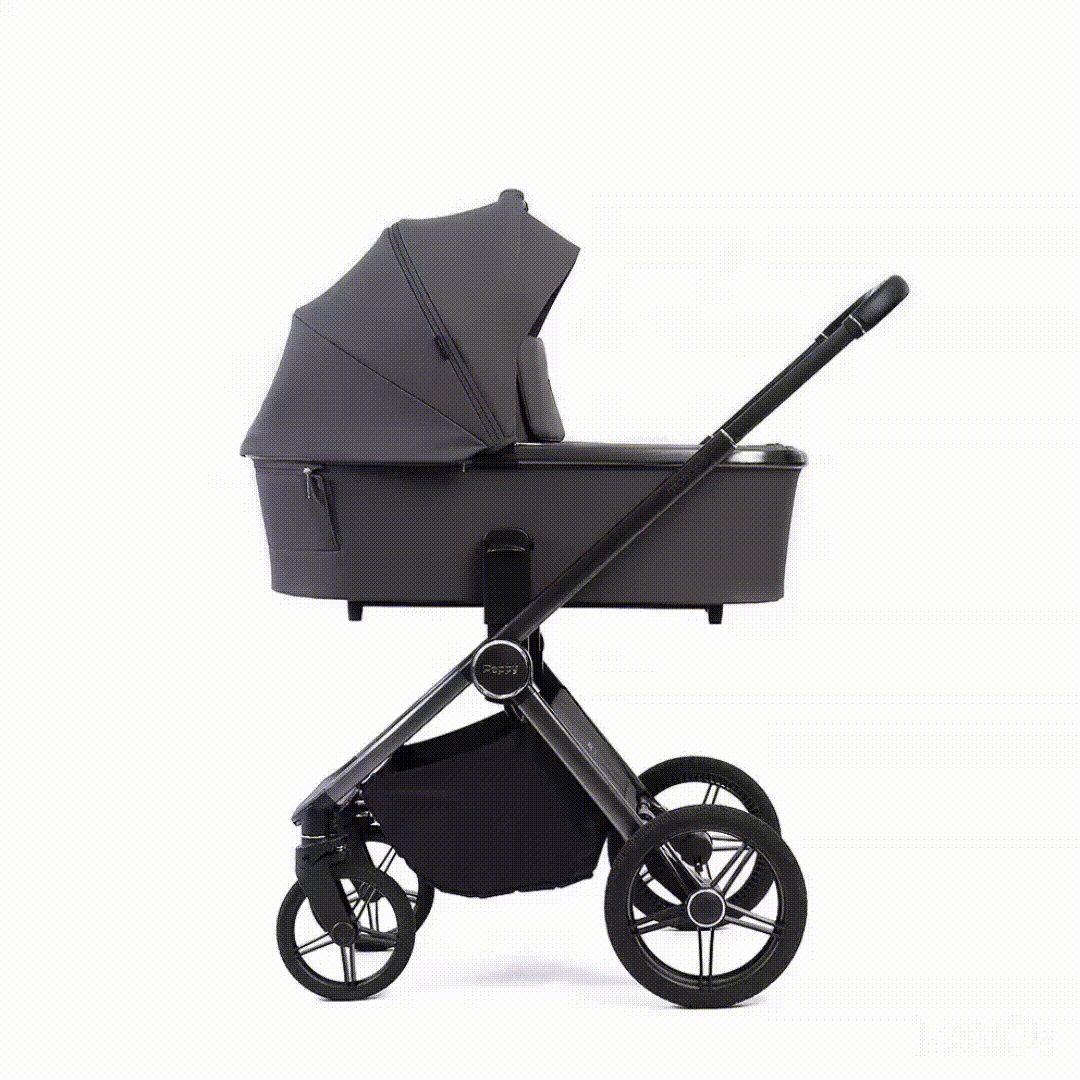 Коляска детская Peppy Monaco 2 в 1 GP Antrazit (графитовый), рама графит, шлифованный алюминий Коляска детская Peppy Monaco 2 в 1 GP Antrazit (графитовый), рама графит, шлифованный алюминий