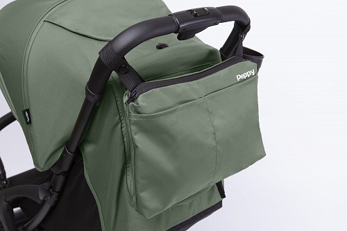 Коляска прогулочная Peppy Latina (forest green) зеленая Коляска прогулочная Peppy Latina (forest green) зеленая