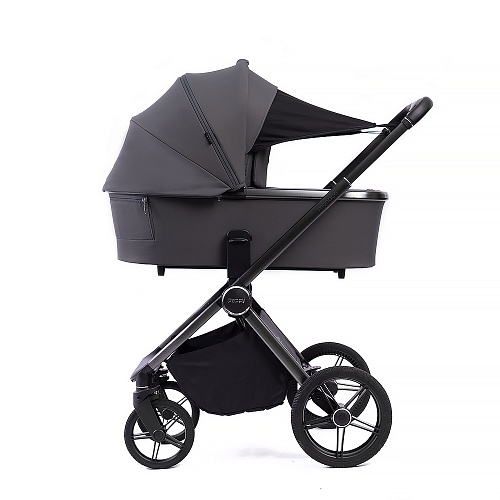 Коляска детская Peppy Monaco 2 в 1 GP Antrazit (графитовый), рама графит, шлифованный алюминий Коляска детская Peppy Monaco 2 в 1 GP Antrazit (графитовый), рама графит, шлифованный алюминий