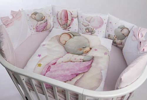 Комплект Премиум ПАННО "Малыш мышонок" (розовый) Комплект Премиум ПАННО "Малыш мышонок" (розовый)