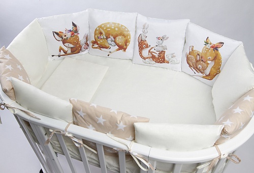 Комплект 17 предметов "Лесная сказка" сатин Комплект 17 предметов "Лесная сказка" сатин