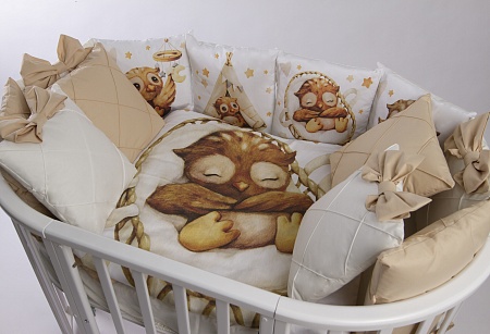 Комплект Премиум ПАННО "Малыш совёнок" (кофе)