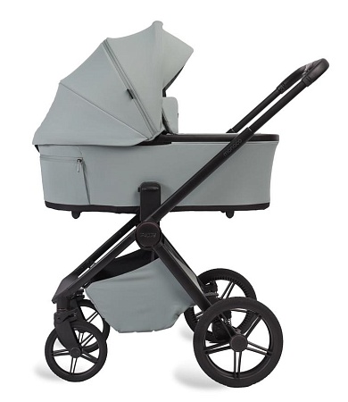 Коляска детская Peppy Monaco Plus 2 в 1 Mint (мятный), рама черная