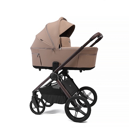 Коляска детская Peppy Soho 2 в 1 Sand (песочный), рама шоколад