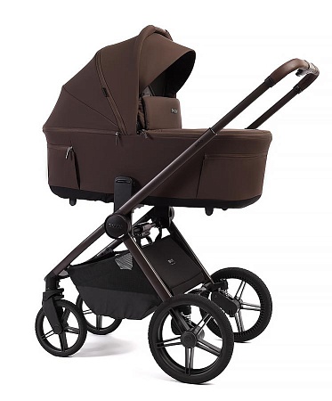 Коляска детская Peppy Soho 2 в 1 Brown (коричневый), рама серо-бежевый