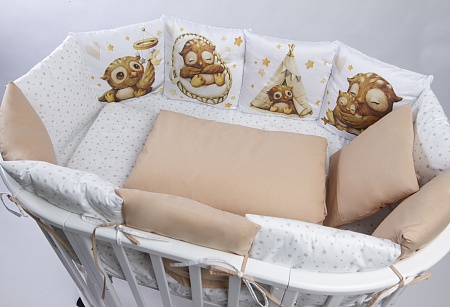 Комплект 17 предметов "Малыш совенок" сатин