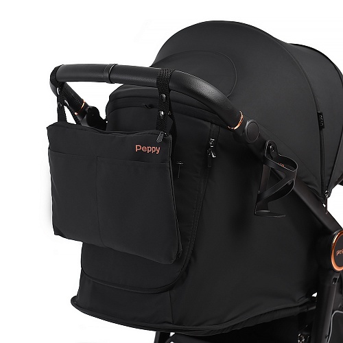 Прогулочная коляска Peppy Marco (Rose black) черный/золотой Прогулочная коляска Peppy Marco (Rose black) черный/золотой