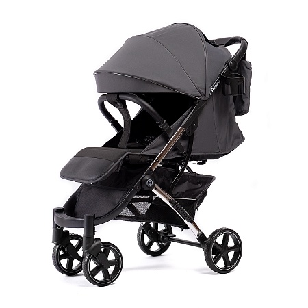Коляска прогулочная Peppy Polo 2.0 (steel grey) серый, рама хром, сумка