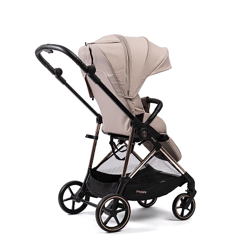 Прогулочная коляска Peppy Amici (Beige) бежевый, рама золото (LX) Прогулочная коляска Peppy Amici (Beige) бежевый, рама золото (LX)