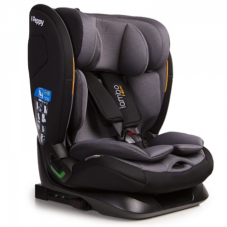 Автокресло Peppy Lambo 9-36 кг (city grey) i-Size серый