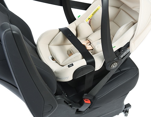 Автолюлька Peppy RIse (carbon) 40-87 см (молочный) Автолюлька Peppy RIse (carbon) 40-87 см (молочный)