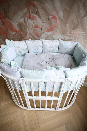 Комплект Премиум ПАННО "Мамина любовь" (мятный) 