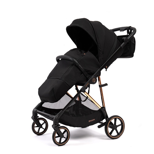 Прогулочная коляска Peppy Amici (Black) черный, рама золото (LX) Прогулочная коляска Peppy Amici (Black) черный, рама золото (LX)