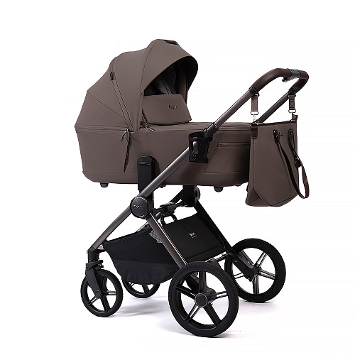 Коляска детская Peppy Monaco thermo 2 в 1 Mocca (кофе), рама серо-коричневая Коляска детская Peppy Monaco thermo 2 в 1 Mocca (кофе), рама серо-коричневая